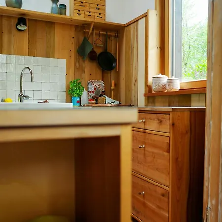 Creatively Converted Wooden Shed In The Forest Сasa de vacaciones *