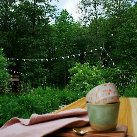 Creatively Converted Wooden Shed In The Forest Сasa de vacaciones Palling